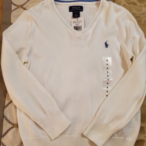 Polo Cotton V-Neck Sweater
